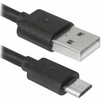 Кабель USB 2.0 Am - micro USB 3.0m (USB08-10BH, медь, black) Defender