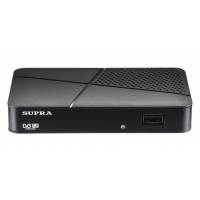 Тюнер для цифрового ТВ внешний / Медиа-проигрыватель Supra SDT-75 (1080p, DVB-T/T2, HDMI, USB, Time Shift, black)