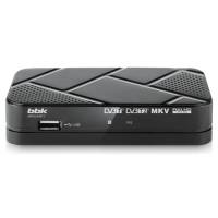 Тюнер для цифрового ТВ внешний / Медиа-проигрыватель BBK SMP023HDT2 (1080p, DVB-T/T2, HDMI, USB, Time Shift, dark grey)