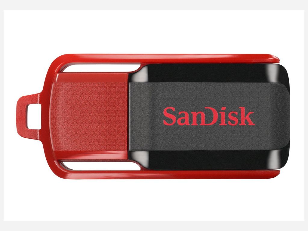 Флеш накопитель USB 2.0 64Gb SanDisk Cruzer Switch (SDCZ52-064G-B35, black-red)