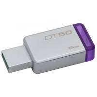 Флеш накопитель USB 3.1 8Gb Kingston DT50 (DT50/8GB, silver)