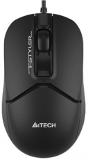 Мышь A4Tech Fstyler FM12S (USB, optical, 1200dpi, бесшумный клик, 1.5m, black)