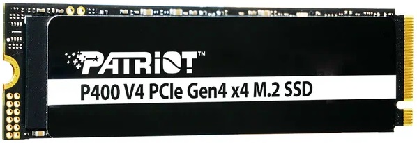 Накопитель SSD M.2 (2280) 500Gb Patriot P400 V4 (P400VP500GM28H, 5000/3000Mbs, PCI-E Gen4 x4, NVMe 2.0)