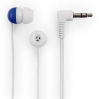 Наушники Гарнизон GE-100B (затычки, без микрофона, 1.2m, white-blue)