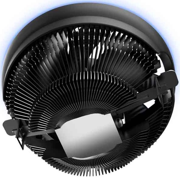 Вентилятор PCCOOLER E126MB (1150/1151/1155/1156/1200/1700/AM3/AM4/AM5, 120mm, Al, Hydro, 1000-1800rpm, <27dBa, 4pin, PWM, 92W, blue LED, black) RTL