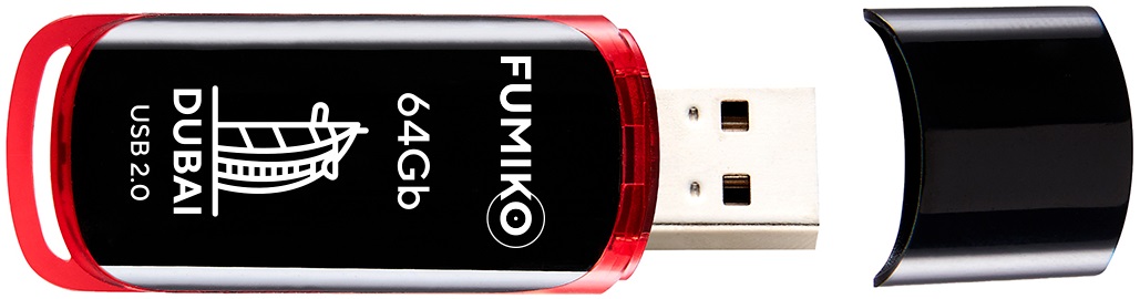 Флеш накопитель USB 2.0 64Gb FUMIKO DUBAI (FDI-05, black)