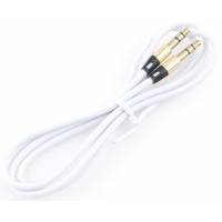 Кабель аудио 3.5mm Jack (m) - 3.5mm Jack (m) 1.0m (CCAB-01-35MM-1MW, white) Cablexpert