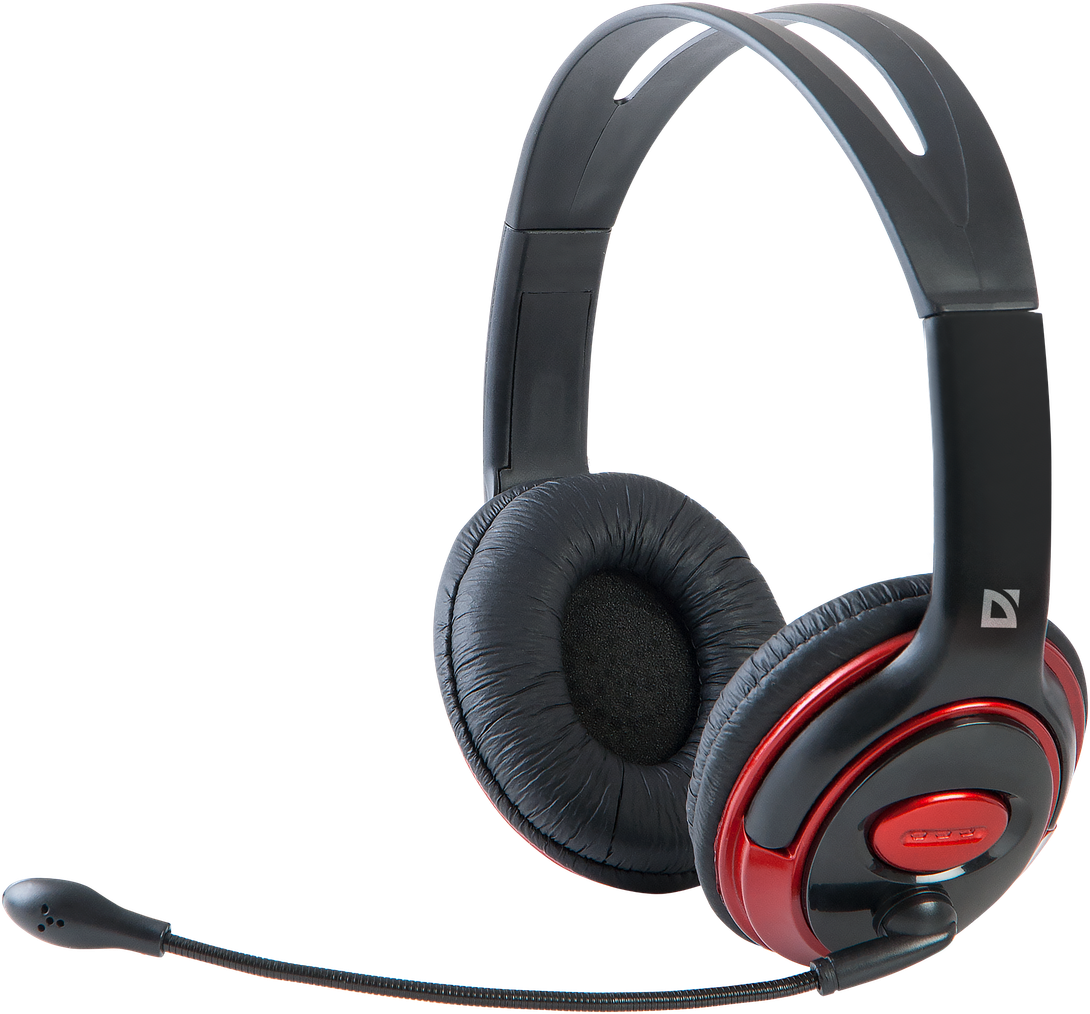 Наушники Defender Phoenix 875 (полноразмерные закрытые, с микрофоном, регулятор, 1.8m, black-red)