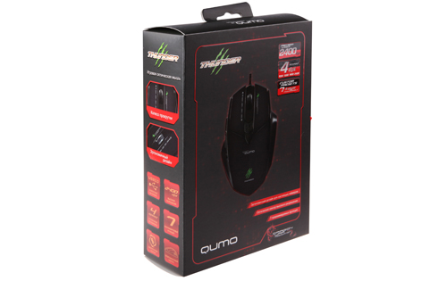 Мышь QUMO Thunder G5 (USB, optical, 2400dpi, игровая, black)