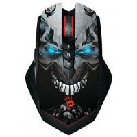 Мышь беспроводная A4Tech Bloody R8 Skull (optical, 4000dpi, игровая, аккумулятор, black)