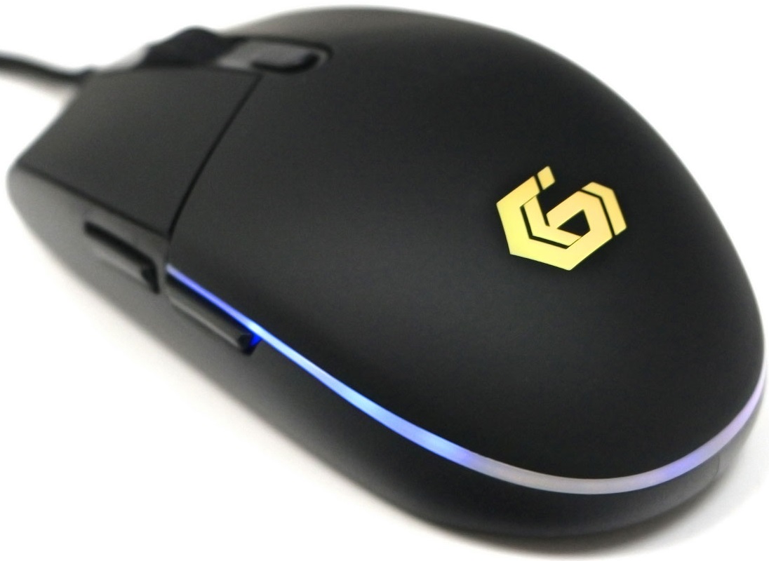 Мышь Gembird MG-780 (USB, optical, 2400dpi, RGB подсветка, игровая, 1.5m, black)