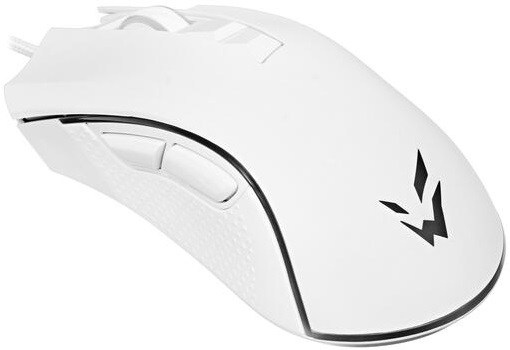 Мышь ARDOR GAMING Fury (USB, optical, 12400dpi, аккумулятор, игровая, RGB подсветка, программируемая, soft-touch, 1.8m, white)