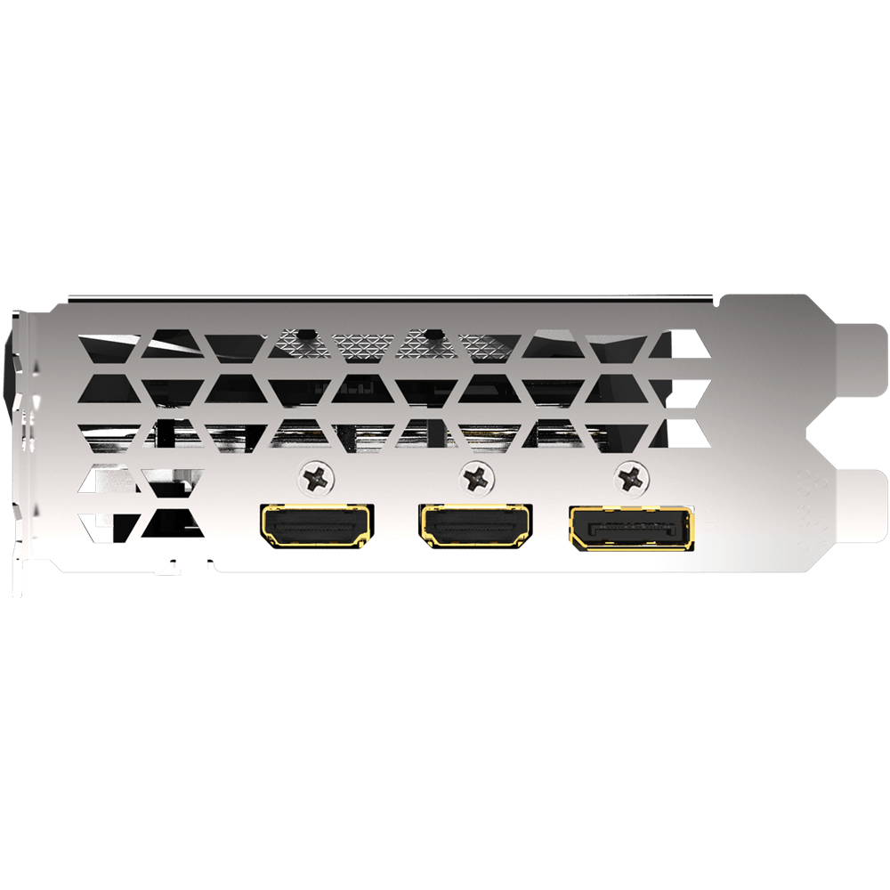Видеокарта Gigabyte GF GTX1650 4Gb (GV-N1650OC-4GD, 128bit, GDDR5, 2xHDMI+DP) RTL