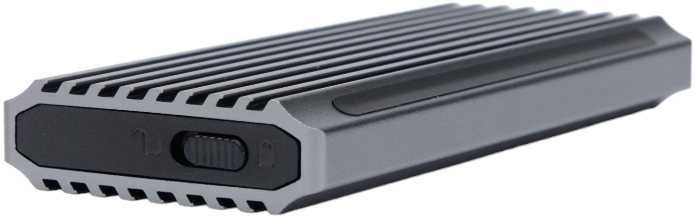 Корпус для SSD M.2 Gembird EEM2-SATA-3 (USB3.1 Type-C, M.2 2280 SATA, подсветка, grey)