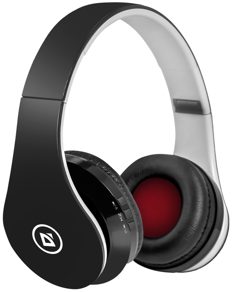 Гарнитура Defender FreeMotion B550 (накладная закрытая, беспроводная, Bluetooth 4.0, с микрофоном, до 9 часов работы от батареи, black-white)
