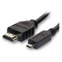 Кабель HDMI (m) - microHDMI (m) 1.0m (ver.1.4, с позолоченными контактами, black) Vcom