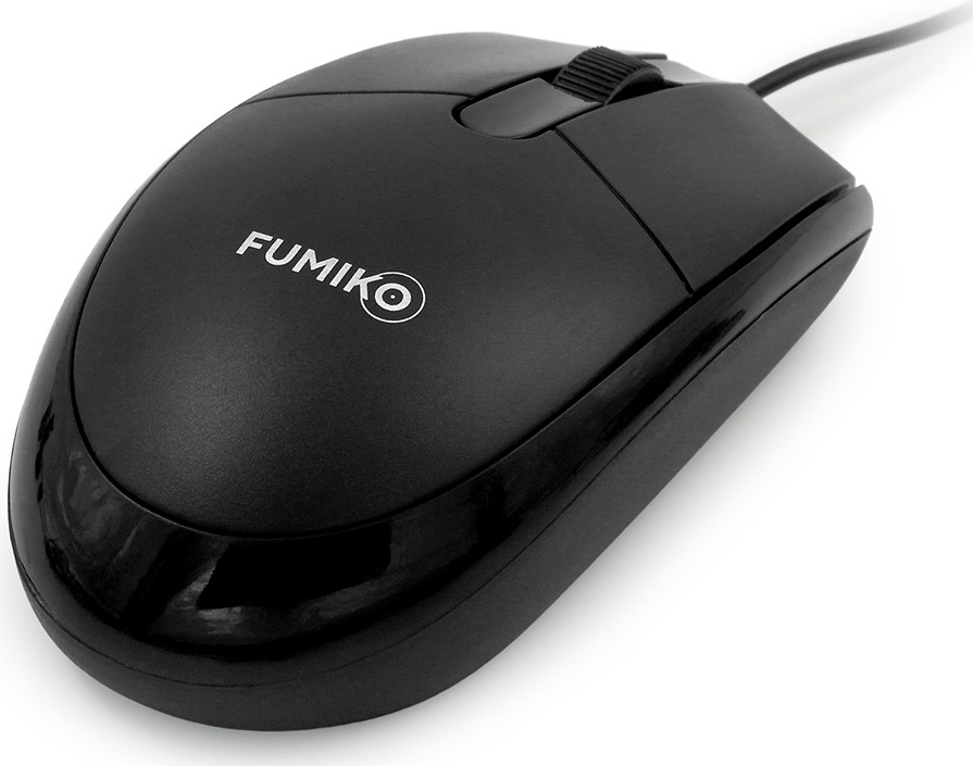 Мышь FUMIKO PHANTOM FMW-10-K (USB, optical, 1000dpi, 1.2m, black)