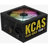 Блок питания AeroCool 750W (KCAS-750W PLUS GOLD, 80+ Gold, 120mm, 20+4+4+4+4+4pin, 3*PCI-E 6+2pin, 8*SATA, 4*HDD, RGB) RTL