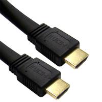 Кабель HDMIm-HDMIm 3.0м (APC-185-003, ver. 1.4b, Ethernet+3D, позолоченные разъёмы, плоский, чёрный) 5bites