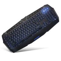 Клавиатура Crown CMK-303 (USB, игровая с синей регулируемой подсветкой, мультимедийная, black)