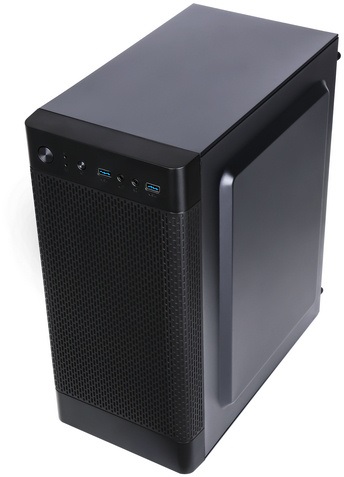 Корпус ACCORD Q03B (без БП, mATX, USB3.0, no Fan, black)