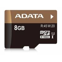 Карта памяти SDmicro Card 8Gb A-Data Pro (Class 10, UHS-I, без адаптера)