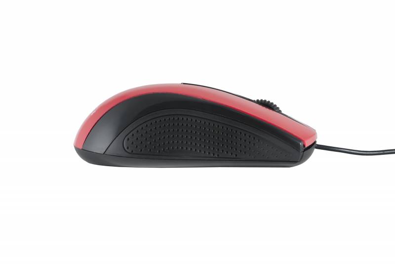 Мышь Oklick 215M (USB, optical, 1000dpi, black-red)