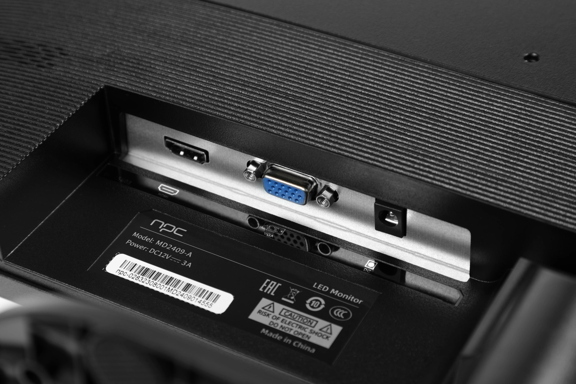 Монитор npc 23.8" MD2409-A black (1920x1080, 75Hz, 1000:1, 178°/178°, 1ms (GTG), 250cd/m2, IPS, HDMI)