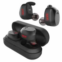 Гарнитура Elari NanoPods Sport (затычки, беспроводная, Bluetooth 5.0, с микрофоном, до 3.5 часов работы от батареи, IP67, black)