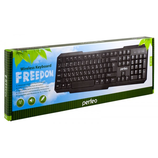 Клавиатура беспроводная Perfeo FREEDOM (PF-1010, black)
