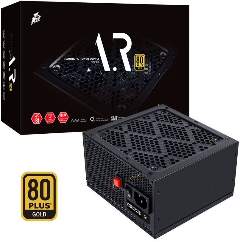 Блок питания 1STPLAYER 650W (PS-650AR, 80+ Gold, 120mm, 20+4+4+4+4+4pin, 2*PCI-E 6+2pin, 5*SATA, 3*HDD) RTL