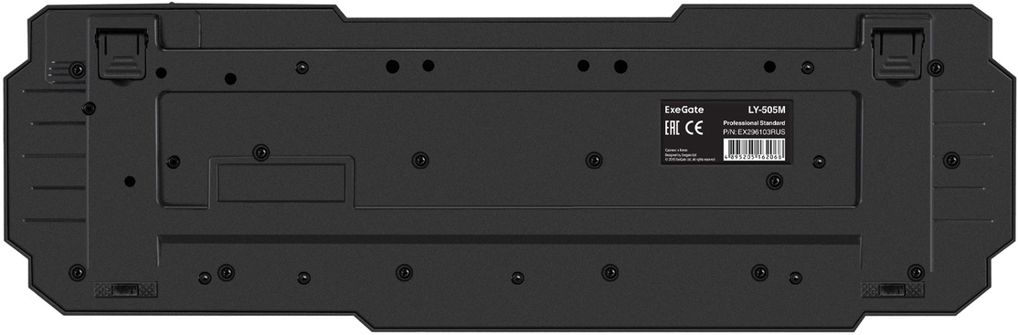 Клавиатура ExeGate LY-505M (USB, мультимедийная, 1.5m, black)