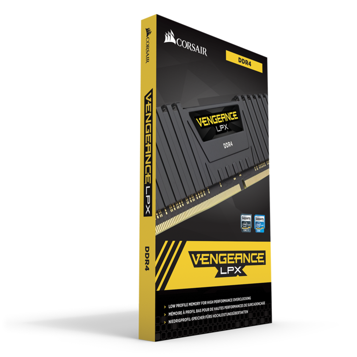 Память DDR4 16Gb PC25600, 3200MHz, Corsair (CMK16GX4M2B3200C16, 2х8Gb, 16-18-18-36, 1.35V, Vengeance LPX)