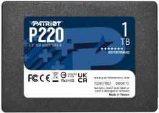 Накопитель SSD 2,5" 1Tb Patriot P220 (P220S1TB25, 550/500Mbs, SATA-3)