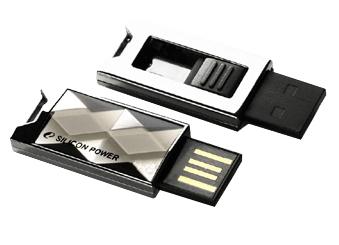 Флеш накопитель USB 2.0 16Gb Silicon Power Touch 850 (SP016GBUF2850V1T, titanium)