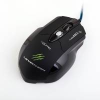Мышь QUMO Leviathan (USB, optical, 3200dpi, игровая, коврик, black)