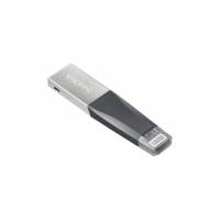 Флеш накопитель USB 3.0 64Gb SanDisk iXpand Mini (SDIX40N-064G-GN6NN, OTG Lightning, black-silver)