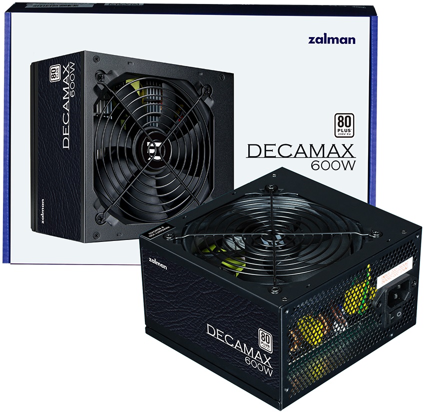 Блок питания ZALMAN 600W (ZM600-LX3, 80+, 120mm, 20+4+4+4pin, 2*PCI-E 6+2pin, 6*SATA, 3*HDD) RTL