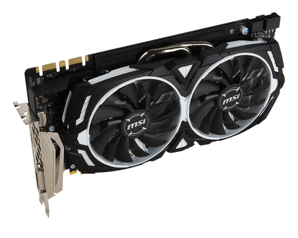 Видеокарта MSI GF GTX1080 8Gb (GTX 1080 ARMOR 8G OC, 256bit, GDDR5X, DVI+HDMI+3xDP) RTL