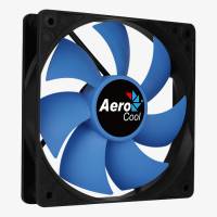 Вентилятор AeroCool Force 12 PWM (120x120x25mm, Sleeve, 500-1500rpm, 18-28dBa, 4pin, PWM, black-blue) RTL