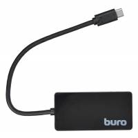 USB 2.0 HUB Buro BU-HUB4-0.2-U3.0 (4 порта, black)