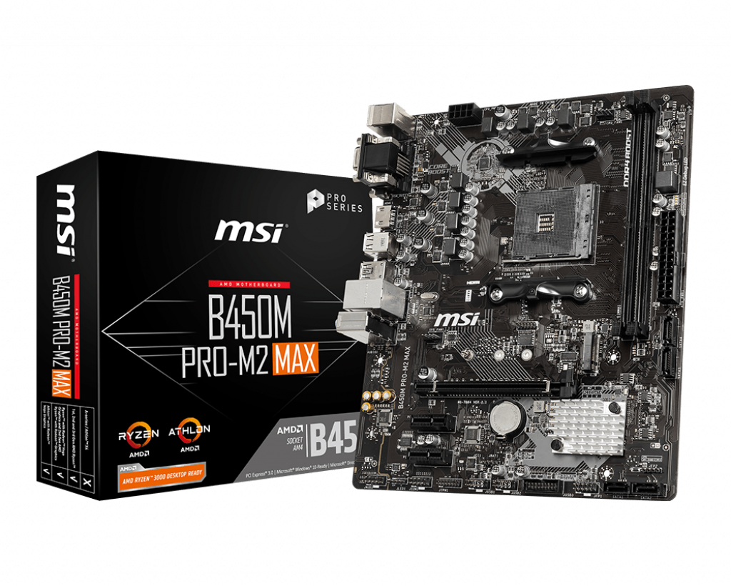 Материнская плата MSI B450M PRO-M2 MAX (AM4, mATX) RTL