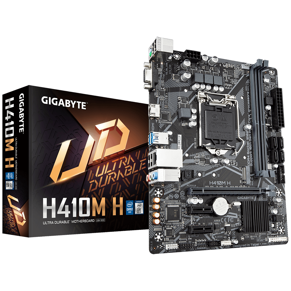 Материнская плата Gigabyte H410M H (s1200, mATX) RTL