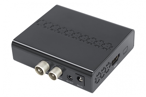Тюнер для цифрового ТВ внешний / Медиа-проигрыватель Rolsen RDB-525 (1080p, DVB-T/T2, HDMI, MKV, USB, Time Shift, black)