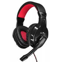 Наушники Oklick PHOENIX HS-L320G (полноразмерные закрытые, с микрофоном, регулятор, игровые, 1.9m, black-red)