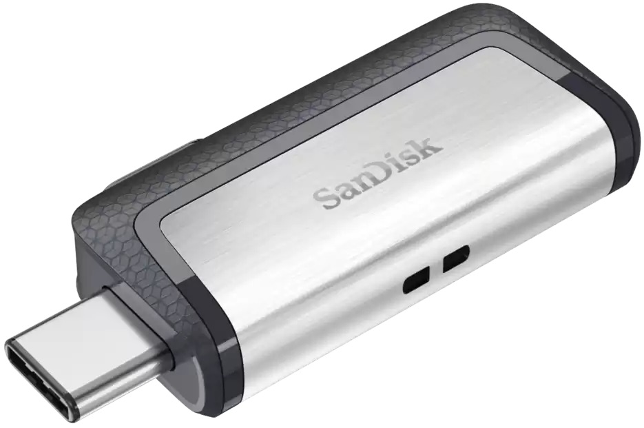 Флеш накопитель USB 3.1 32Gb SanDisk Ultra Dual Drive (SDDDC2-032G-G46, OTG Type-C, 150MB/s, black-silver)