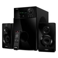 Колонки Sven MS-2100 (2x15W+50W, ПДУ, FM, USB, SD, MP3, black)
