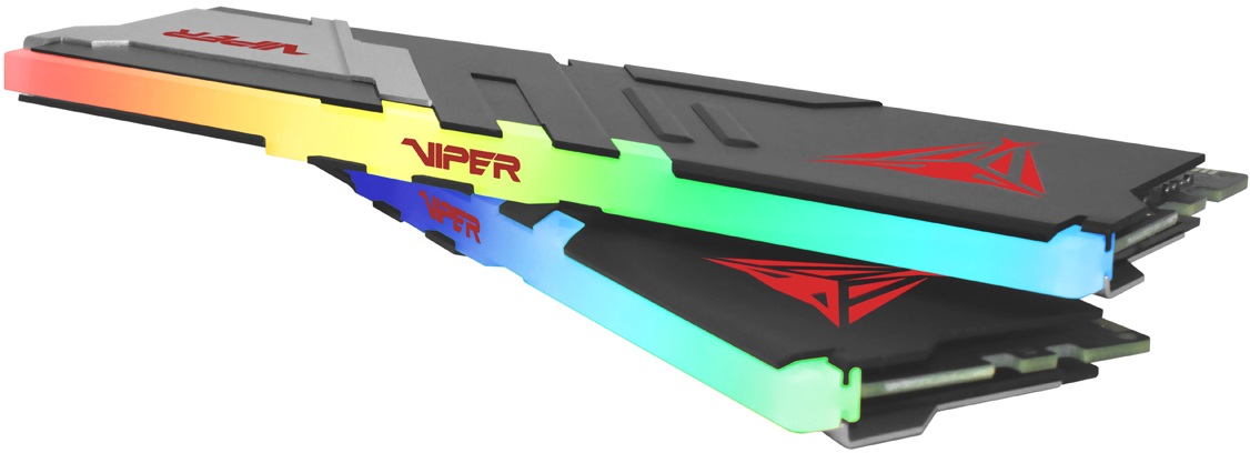 Память DDR5 64Gb, 5600MHz, Patriot (PVVR564G560C40K, Viper Venom, 2х32Gb, 1.35V, RGB LED, black)