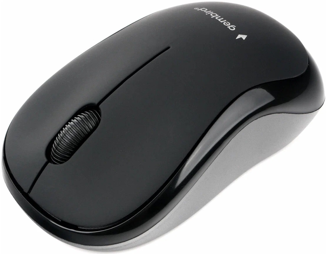 Мышь беспроводная Gembird MUSW-255 (optical, 1000dpi, 2xAAA, soft-touch, black)