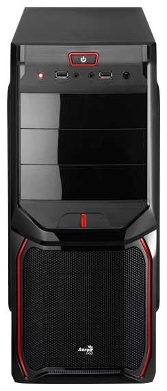 Корпус AeroCool "V3X" (без БП, ATX, black-red)